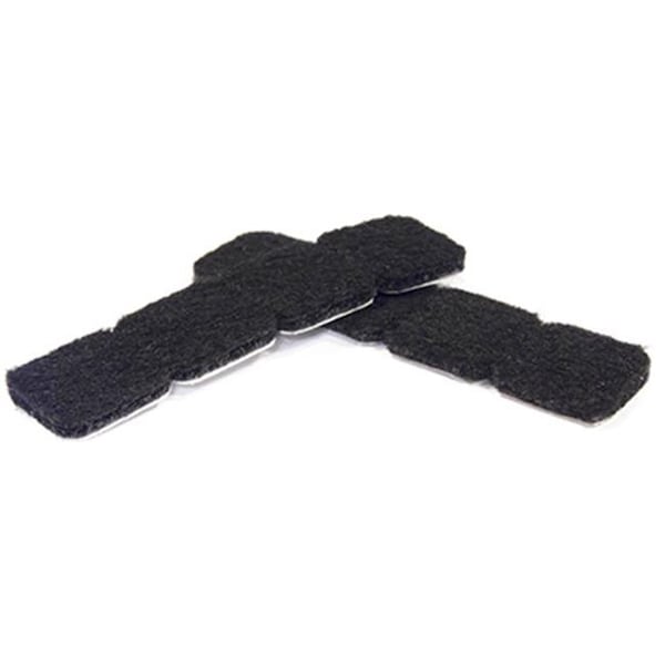 Richelieu America 236625 1 in. TruGuard Square Heavy Duty Self-Adhesive Felt Pads; Black - Pack of 16 236625 - main